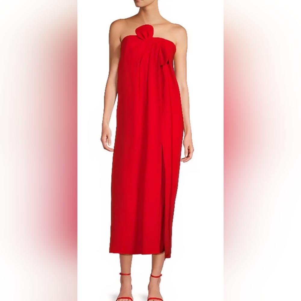 Antonio Melani Elegant Red Midi Dress